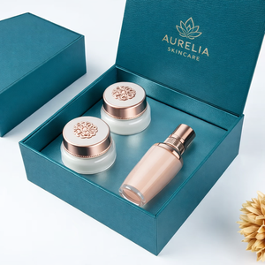 Customized Cosmetic Packaging Box Rigid Magnetic Closure Box with Custom Insert for Beauty <b>Set</b> Shiny Box OEM ODM Manufacturer - Product Image 2