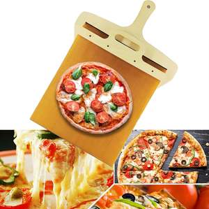 Gran oferta antiadherente <span class=keywords><strong>Pizza</strong></span> Turning Peel Easy Sliding <span class=keywords><strong>Pizza</strong></span> Board giratorio deslizante <span class=keywords><strong>Pizza</strong></span> Peel <span class=keywords><strong>pala</strong></span> con mango para Cocina - Product Image 4