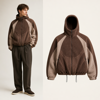 Veste d'hiver décontractée personnalisable, coupe-vent, fermeture éclair sur le devant, pour le camping, les voyages, le quotidien, pour hommes, best-seller en Europe