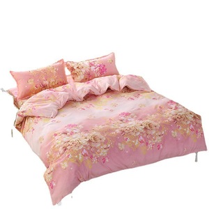 Parure de draps en microfibre pure, housse de <span class=keywords><strong>couette</strong></span> en polyester lavé, housse de <span class=keywords><strong>couette</strong></span> simple, draps de lit pour une <span class=keywords><strong>personne</strong></span> ou deux personnes - Product Image 1