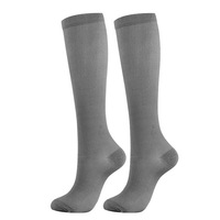 Chaussettes de compression longues en cuivre blanc Jingwen OEM