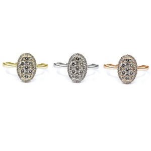 Anillos de Oro Blanco Sólido de 18K de Hong Kong con Diamantes de Alta Calidad, Diseño Clásico de Garras, Ovalados y con Incrustaciones, para Mujer, Anillos de Compromiso y Aniversario - Product Image 4