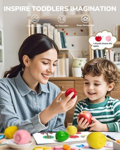 Jumbo <span class=keywords><strong>pastelli</strong></span> a forma di uovo lavabili giocattoli per il cervello grasso per forniture d'arte in età prescolare e regali di Pasqua perfetti per ragazzi e ragazze - Product Image 5