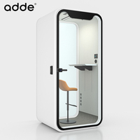 Nouvelle Arrivée Logo Personnalisé Insonorisé Étude Travail Pod Avec Table Réglable Conseil Cabine Acoustique Moderne Silence Boîte Cabine Téléphonique