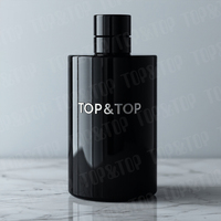 Großhandel: Luxuriöse, mattierte Glas-Parfümflaschen mit dickem Boden, 50ml/100ml, runder Crimp-Hals, mit Box und Logo