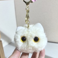 Nouveauté Porte-clés chat kawaii en peluche douce, plusieurs couleurs, cadeau promotionnel