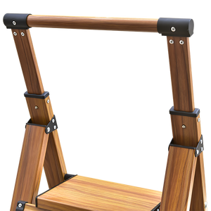 บันไดไม้อะลูมิเนียมอเนกประสงค์พับได้บันไดสีดำสำหรับใช้ในครัวเรือน4ขั้นตอน - Product Image 4