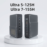 Mini PC para Juegos con IA, Intel Core Ultra 5/7, Microcomputadora de Oficina, Compatible con DDR5 96GB, WiFi 6, Pantalla Triple 4K, Mini Servidor