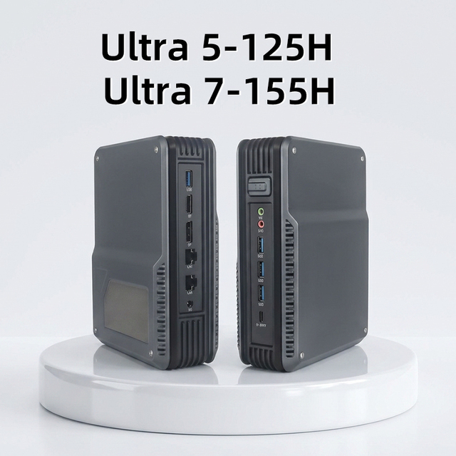Gaming AI Mini PC Intel Core Ultra 5/7 Office Micro Desktop Computer Support DDR5 96GB WiFi 6 4K Triple Display Mini Server