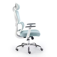 Chaise de bureau exécutive ergonomique pivotante en maille de haute qualité, de luxe, à dossier haut, pour le bureau à domicile et la salle de réunion