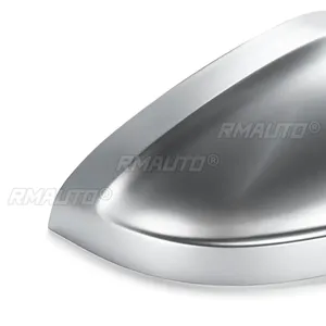 Car Rearview Mirror Cover Side Wing Protect <b>Frame</b> Covers Trim Silver Matte Chrome Shell for Audi A4 B9 S4 <b>A5</b> S5 RS5 2016-2022 - Product Image 6