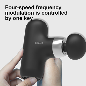 2024 nouveau chauffage compresse Mini Portable Fascial profond vibrant 4 tête puissant masseur de pistolet de vitesse tenu dans la main - Product Image 5