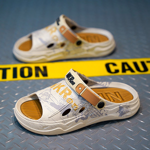 Sandalias de Verano para Hombre, Diseño Abierto, Antideslizantes, Casuales, con Estampado, Ligeras y Cómodas para la Playa - Product Image 2