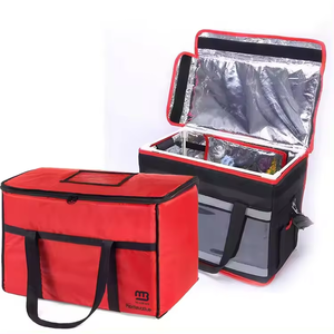 Bolsa térmica aislada para cerveza helada con forro de papel de aluminio, bolsa de aislamiento térmico impresa, esencial para mantener la comida fría, entrega de pizza - Product Image 5