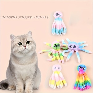 Jouet en <span class=keywords><strong>peluche</strong></span> pieuvre réversible personnalisé en gros, écologique, moderne et classique, pour chiens et chats, de luxe et tendance, pour herbe à chat et dessins animés - Product Image 4
