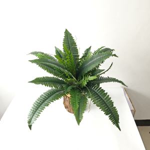 Tanaman hijau buatan dalam ruangan dan luar ruangan Boston Ferns sutra 24 daun - Product Image 2