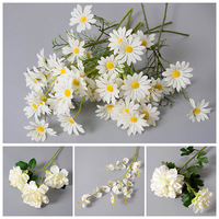 Fleur artificielle réaliste en soie blanche, décoration de plafond pour la maison et les salles de mariage, bouquet de roses, haute qualité, vente en gros d'usine