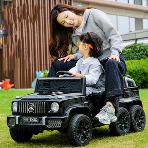<span class=keywords><strong>Voiture</strong></span> électrique pour enfants avec quatre roues motrices, <span class=keywords><strong>voiture</strong></span> jouet télécommandée sur laquelle on peut s'asseoir, véhicule tout-terrain - Product Image 1