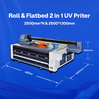 Nouvelle imprimante UV numérique hybride tout-en-un 2026 pour publicité, à rouleaux et à plat, avec tête d'impression Ricoh