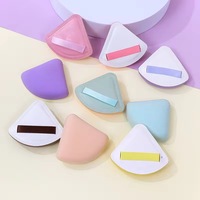 Éponge de maquillage en coton doux triangulaire de qualité supérieure, réutilisable, directement de l'usine