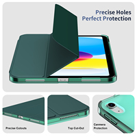 Coques et Étuis pour iPad 10ème Génération – Housse Intelligente Fine avec Support et Coque Arrière Rigide, Fonction Veille/Réveil Automatique A16 11ème 2025 avec Support