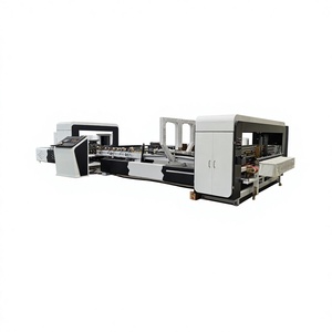 Machine de pliage et de collage automatique de boîtes en carton, plieuse-colleuse, vente chaude, prix d'usine - Product Image 1