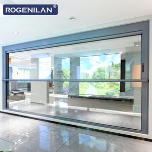 Fenêtre coulissante verticale extérieure à double vitrage électrique en aluminium sur mesure Rogenilan, insonorisée - Product Image 1