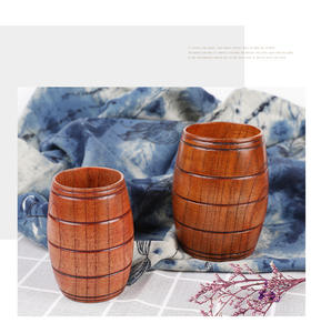 Jarra de cerveza de madera creativa de alta calidad al por mayor de fábrica, taza de barril de vino de madera con fecha agria, tazas de té - Product Image 2
