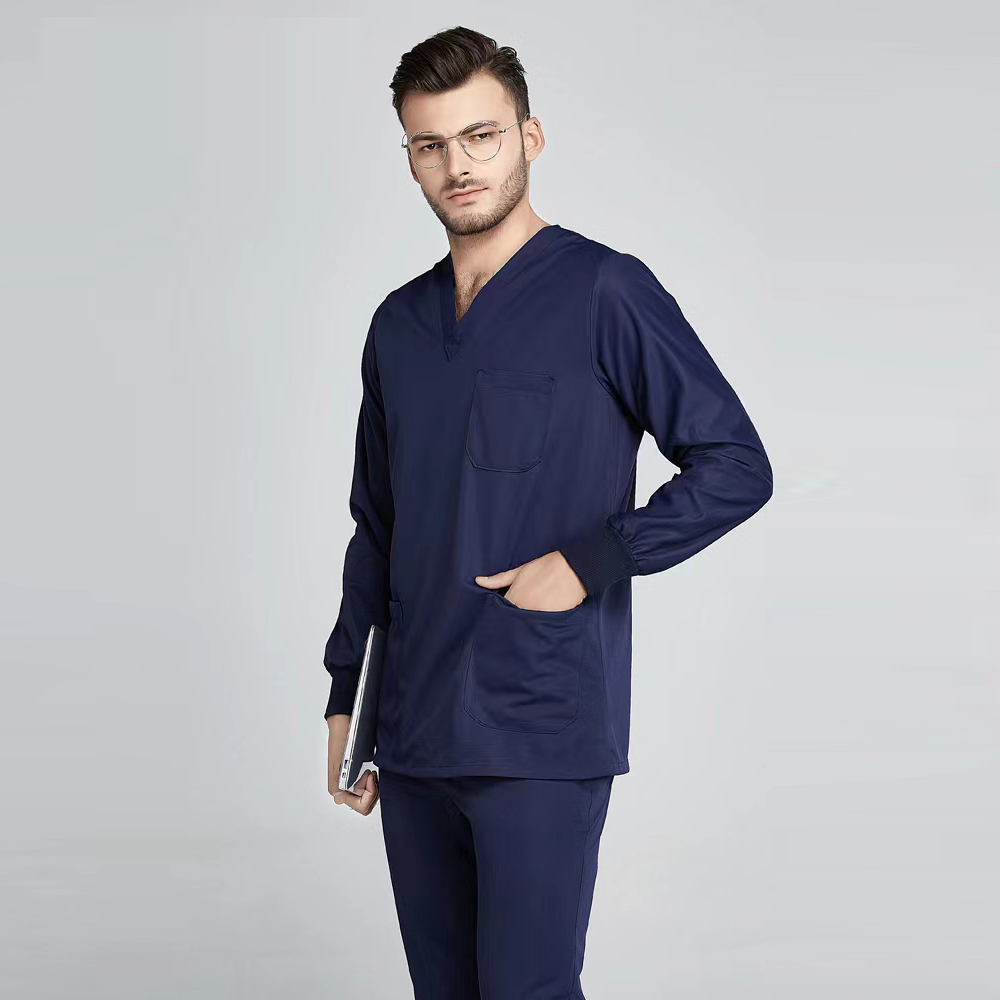 male navy blue long sleeve