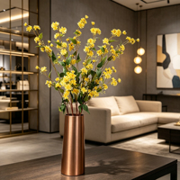 Promotion : Tiges de fleurs artificielles en soie, saules et marguerites, pour décoration intérieure de table – Excellent rapport qualité-prix