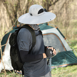 Sombrero de Sol con Ventilador Solar de Ala Ancha para Hombre, para Verano, Aire Libre, Senderismo, Pesca, con Carga USB y Ventilador Solar - Product Image 2