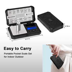 휴대용 미니 디지털 포켓 저울 200gX 0.01g 정확도 철강 건설 전자 저울 골드 다이아몬드 보석 ODM - Product Image 6