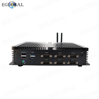 Mini Ordenador Sin Ventilador EGLOBAL, Intel Core i5-8350U, DDR4, MSATA SSD, Win10, Nuc, VGA, HD, 6COM, 8USB, 2Gigabit LAN, Linux