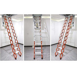 <span class=keywords><strong>Escalier</strong></span> de 4m de hauteur pour plafond intérieur Échelle d'extension électrique pliable pour loft intérieur Manuel à bas <span class=keywords><strong>prix</strong></span> - Product Image 1