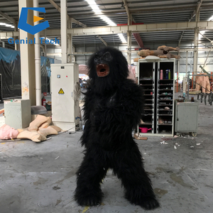 Costume de chimpanzé à fourrure en peluche Costume de fourrure de gorille animal de <span class=keywords><strong>carnaval</strong></span> adulte - Product Image 4