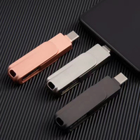 Dropshipping flash drive otg tipe-c, kecepatan tinggi 32GB 64GB 128GB 256GB 512GB 4 IN 1OTG USB 3.0 untuk iPhone untuk PC Android