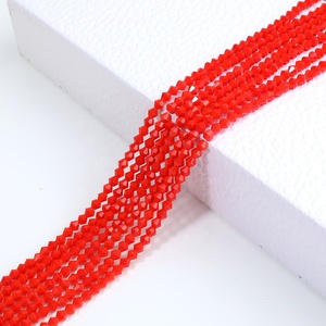 Wholesales 4mm Crystal <b>Beads</b> Faceted <b>Glass</b> Rondelle Loose <b>Beads</b> sharp Shape for DIY Earring <b>Bracelet</b> Necklace Jewelry Making - Product Image 4