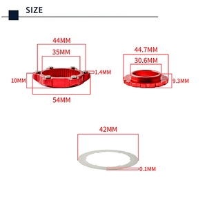 Rockrocklos — adaptateur de verrouillage central de vélo à 6 trous, Conversion du moyeu de bicyclette tout terrain, Rotor de <span class=keywords><strong>frein</strong></span> à <span class=keywords><strong>disque</strong></span> - Product Image 3