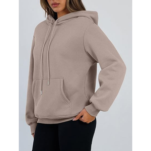 Sweat à capuche doublé en sherpa |   Sweat-shirt en polaire ultra chaud avec intérieur en fourrure douce pour l'hiver, vêtements décontractés et personnalisation de la marque - Product Image 3