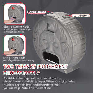 เครื่องตรวจจับการโกหกแบบเหนี่ยวนำสองโหมด วินเทจ สไตล์พลาสติก ของเล่นเกมนำโชคสำหรับผู้ใหญ่และเด็กผู้ชาย สำหรับงานปาร์ตี้ - Product Image 4