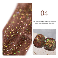 HEMA TPO Free Private Label Vente en gros 14 couleurs 15ML Gel UV Super Flash Effet Diamant Galaxie Disco Haute Qualité
