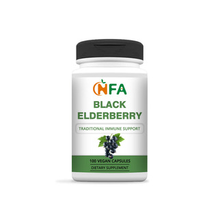 El suplemento de fruta de saúco al por mayor apoya la función inmune saludable y ayuda a proteger las cápsulas de saúco del sistema nervioso - Product Image 1