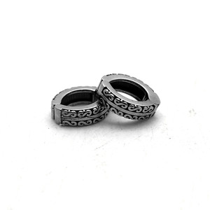 yunnique Clip-on Earrings Stainless Steel Geometric Design For Men And Women Fashion Jewelry - Product Image 2