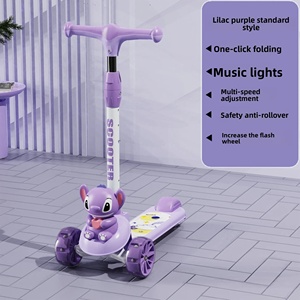 <span class=keywords><strong>Trottinette</strong></span> pliable en acier à 3 roues (avant-arrière) avec 3 roues lumineuses <span class=keywords><strong>pour</strong></span> enfants - Product Image 5