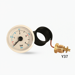 Manómetro de Presión Capilar Y37 0-4 Bar MPa con Diafragma y Conexión de Cobre para Medición Industrial HVAC - Product Image 1