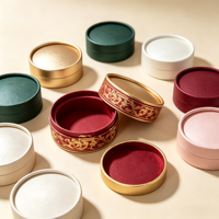Boîte cadeau cylindrique ronde faite à la main, impression couleur intégrale, emballage de luxe en papier pour cosmétiques, bijoux, bougies, cadeaux