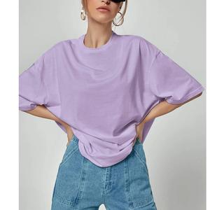 Venta caliente de las mujeres Casual Slim Fit cómoda Camiseta corta Sexy transpirable suave cuello redondo con decoración de logotipo Exportar a BD - Product Image 5