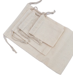 Bolsas de Tela Ecológicas para Zapatos con Logotipo Personalizado, Bolsas de Muselina Orgánica con Cordón para Empaque - Product Image 1