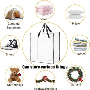 2 Pak wadah penyimpanan karangan bunga 26 inci 90 Liter, tas penyimpanan rumah untuk dekorasi Natal musim semi musim panas untuk pakaian tempat tidur - Product Image 4