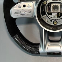 Volant en fibre de carbone pour Mercedes Benz AMG Classe A, B, C, E, S, W166, W177, W205, W213, W212, W218, W222, C63, E63, G63, accessoires de voiture